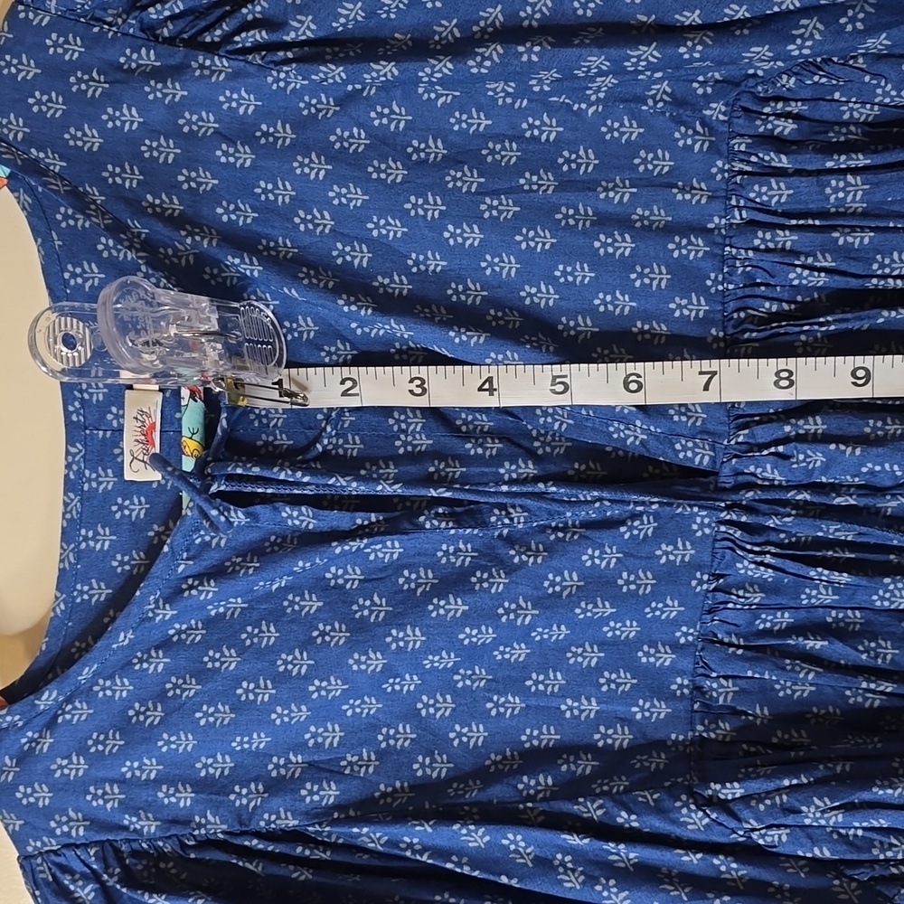 Faherty Lyla Floral Organic Cotton Cottagecore Midi Dress - Picture 6 of 10